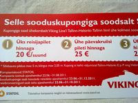 Statoili sooduskampaania kupong