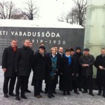 Vabadusristi juures peale Eesti Reformierakonna nimel pärja asetamist.