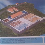 Hissarya reoveepuhasti üldplaan kontoriruumi seinal