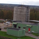 Pildil Tartus valmisjärgus olev metaantank
