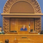Kogu Riigikogu juhatus pildil: Laine Randjärv, Ene Ergma ja Jüri Ratas