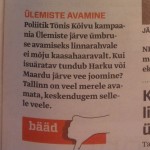Eesti Ekspressi bääd 5.septembrist 2013