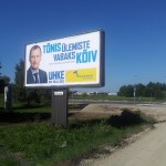 Välireklaam Vana-Tartu maantee ristis