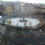 Mäetööstuse liidu kontori aknast paistis liuväli.
