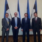 Richard Payne, Andreas Ballhausen, Tõnis Kõiv ja Frank Obernitz Valges saalis