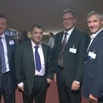 Pildil Tõnis Kõiv, presidendikandidaat Saber H. Chowdhury, Soome kolleeg Pertti Hemmilä ja Erki Nool.