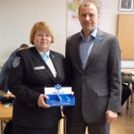 Sinilille saadik Veronika Isberg volikogus. Foto Koidu Kask